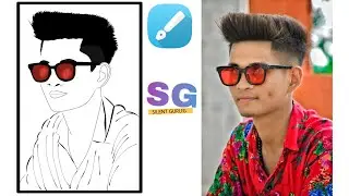 How To Draw Your Won Sketch In android mobile phone || design app || SilentGurugEdit||