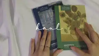 ASMR 런던 내셔널 갤러리에서 구매한 기념품 하울