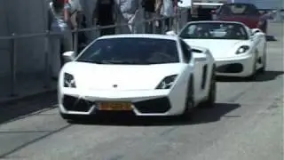 Lamborghini Gallardo LP560-4 & Ferrari F430 & Ferrari 599 GTB Fiorano tunnelrun