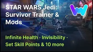 STAR WARS Jedi: Survivor Trainer +13 Mods (Invisibility, Set Skill Points, Infinite Health, & More)