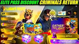 CRIMINALS RETURN AGAIN | ELITE PASS DISCOUNT EVENT | EVO M4A1 CONFIRM DATE