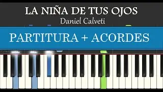 LA NIÑA DE TUS OJOS (Piano Tutorial) Cover Cristiano Synthesia + Partitura Gratis [Daniel Calveti]