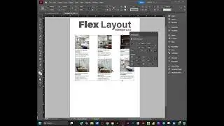 Flex Layout in InDesign v 21.1 