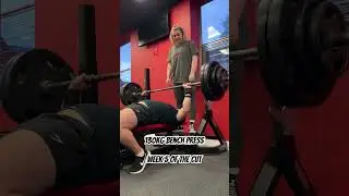 Week 5 Of Our Cut! #gym #health #fitness #benchpress #bodybuilding #weightlifting #video #shorts
