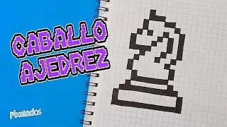 COMO DIBUJAR UN CABALLO DE AJEDREZ PIXEL ART - PIXELADOS