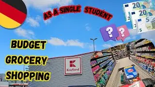🇩🇪 ??!€ Grocery Shopping at Kaufland | Prices 2024 | Food Budget as a single Student in Germany