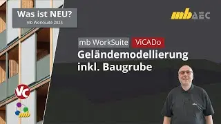 mbinar-Serie 2023, Teil 8: Geländemodellierung inkl. Baugrube