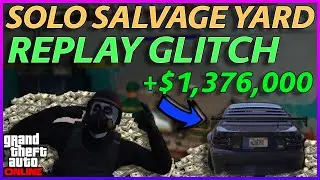 *SOLO* Salvage Yard Replay Glitch! | Duplication Glitch To Skip Setups GTA Online (Money Glitch)
