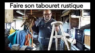 faire son tabouret rustique