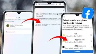 How to remove Phone Number from Facebook You can't make this change at the Moment 2024