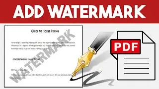 How to Add Watermark in PDF