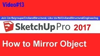 How to Mirror Object in Sketchup V #13