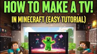 How to easily make a working TV in Minecraft without mods! 