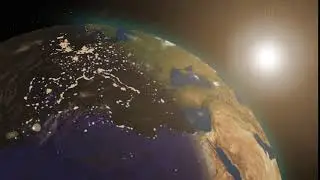 Earth Sunrise - Generated in Adobe After Effects