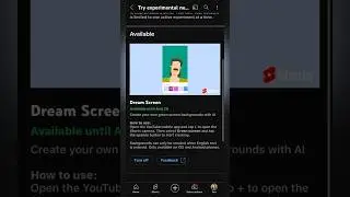 How to use YouTube Dream Screen for #shorts tutorial