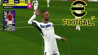 EFOOTBALL MOBILE GAMEPLAY ATALANTA V ROMA‼️REDMI NOTE 9