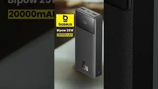 Baseus Bipow Digital Display 25w 20000mah Power Bank Unboxing