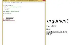 Pass a List as Argument in Python [ENG] Module 3 Lecture 7 ZE - 209