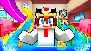 J'ai construit un PARC AQUATIQUE Secret dans ma Maison sur Minecraft !