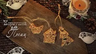 DIY Bird Feeder. New Year's crafts.