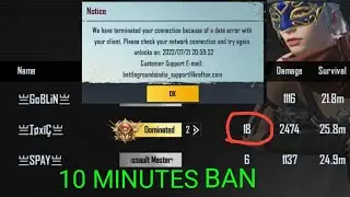 I an get ban of 10 min for 18 kills In a single match Why BGMI@BiRAANGAMING @toxicytbgmi938