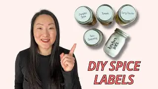 How to make DIY magnetic kitchen spice labels