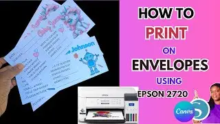 Back To School Craft -How to  Print Envelopes using Canva and Silhouette Studio and Epson Printer