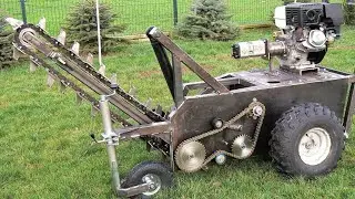 Making Hydraulic Trencher Powered by a Gas Engine 15hp