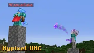 Escaping scary situations in Hypixel UHC