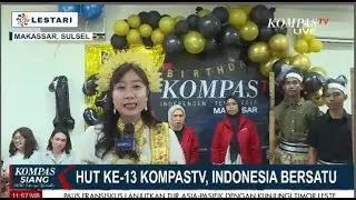 Kemeriahan HUT Ke-13 KompasTV di Biro Makassar