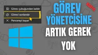 Windows 11'de Görevi Sonlandır Kısayolu Nasıl Oluşturulur