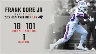 Frank Gore Jr Preseason Week 3 Replay: Every Run, Target, and Catch vs Carolina Panthers