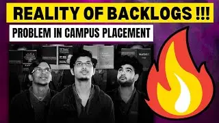 Backlog Creates Problem during Campus PLACEMENT❌😰 #placement #backlogs