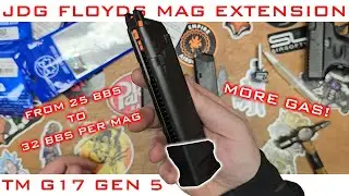 Increase the Magazine Capacity in your Tokyo Marui G17 Gen 5 - JDG Floyds Mag Extension