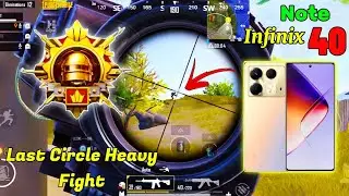 Last Circle Fight | Infinix Note 40 Pubg Lag test & Battery Test | Infinix Note 40 Pubg Test 90 Fps