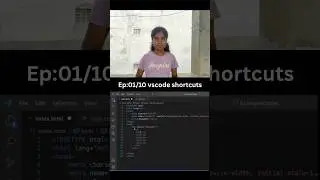 ep:01/10 Vscode shortcuts and tips to speed up coding workflow. . 