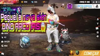 PEGUEI A SKIN DINO ARCO ÍRIS  !😮