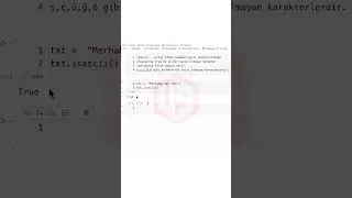 Python String Metotları isascii - Python String Methods 