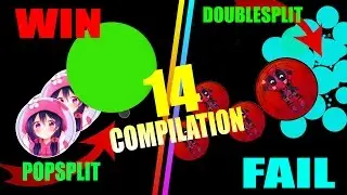 Agar.io Win/Fail #14 Compilation DoubleSplit & PopSplit 2016 | Impossible Popsplit & Best Double