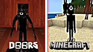 ROBLOX DOORS VS MINECRAFT DOORS 😱 | Where is scarier?