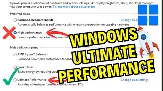 Enable Ultimate Performance Power Plan in Windows 10 & 11 ( Step by Step)