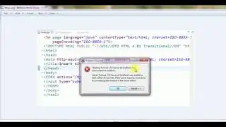 servlet tutorial Tomacat server unable to start