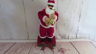 Animated Dancing Saxophone Playing 14"  Santa Claus Playing Santa Clause is Coming to Town SOLD