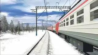 ЭР2Т мчит перед Шемякино / TRS22