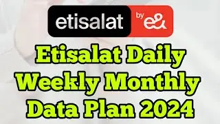 Etisalat Data Packages 2024 daily weekly monthly and social