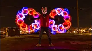 Light Show in San Francisco #marklight #sanfrancisco #dancer #event #party #lightshow #fireshow