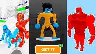 Stickman Ragdoll Fighter - MAX LEVEL Gameplay All Levels 16-25