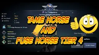 TAME HORSE AND FUSE HORSE TIER 4 - BLACK DESERT MOBILE