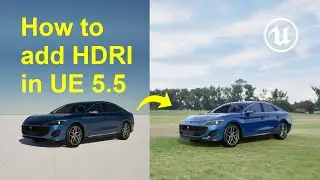 How to add HDRI in Unreal Engine 5.5