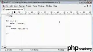 Comparison Operators in Computer Programming (PHP) Tutorial [English]
